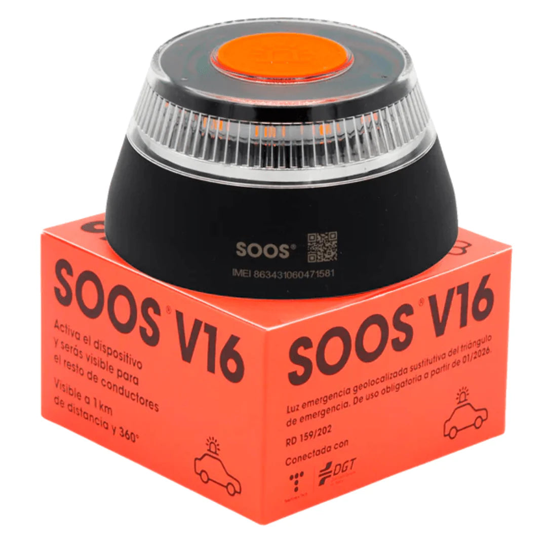 Baliza v16 Homologada y Conectada a la DGT - SOOS V16